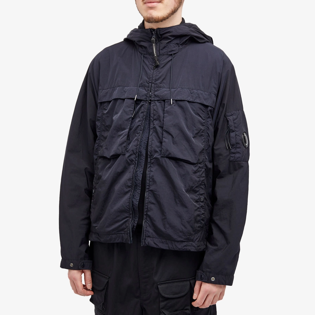 CP Company Men's Chrome-R Hooded Jacket Total Eclipse